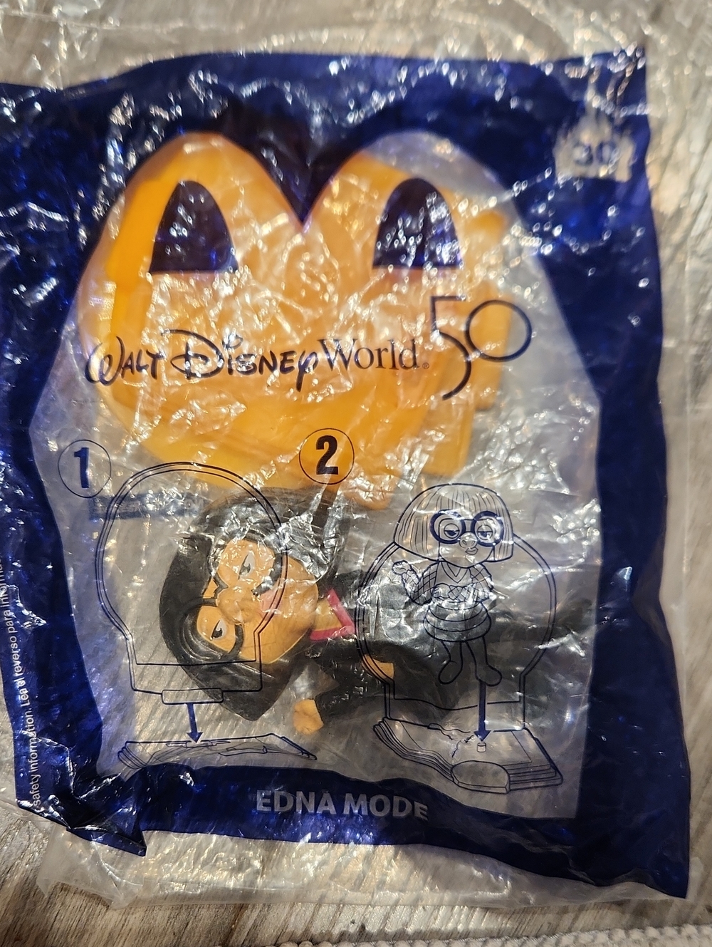 30 EDNA MODE Walt Disney World McDonald’s 2021 Happy Meal Toy 50th Anniversary